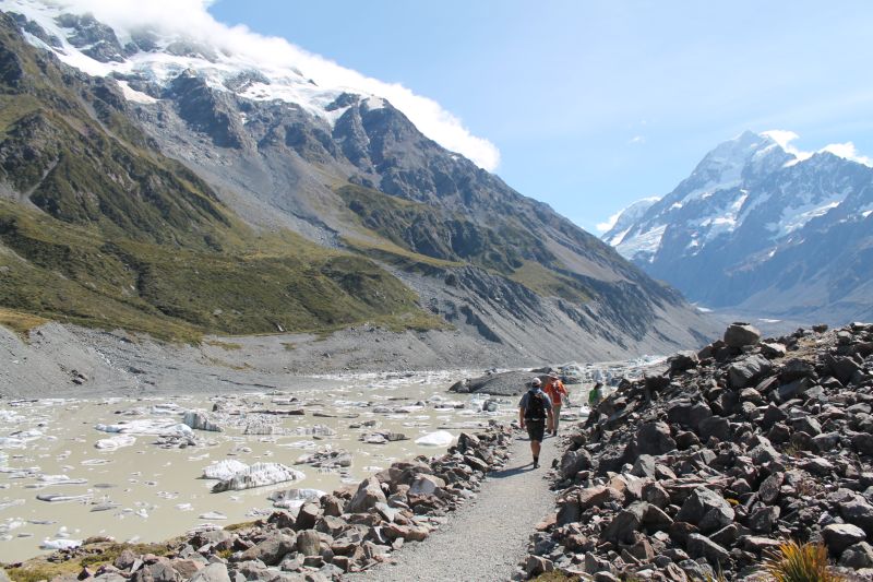 hooker valley track glacier walk